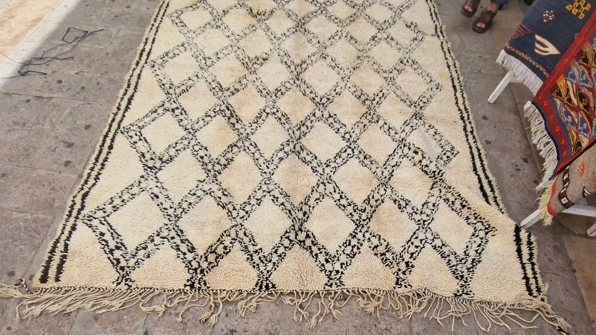 Tapis Berbère Beni Ourain – Fait Main